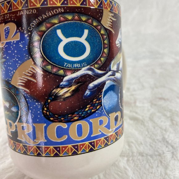 Capricorn Zodiac Astrology Sign Coffee Mug Vintage 1990's - Picture 6 of 9